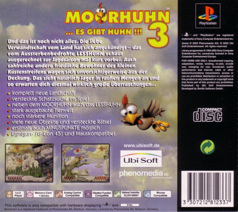 Moorhen 3 - Chicken Chase — box-2D-back (DE)