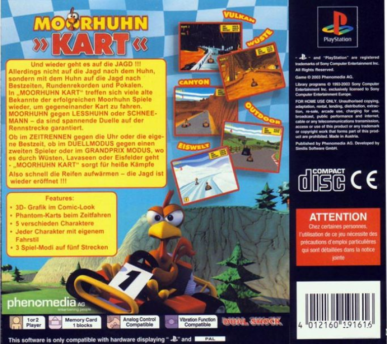 Moorhuhn Kart — box-2D-back (DE)