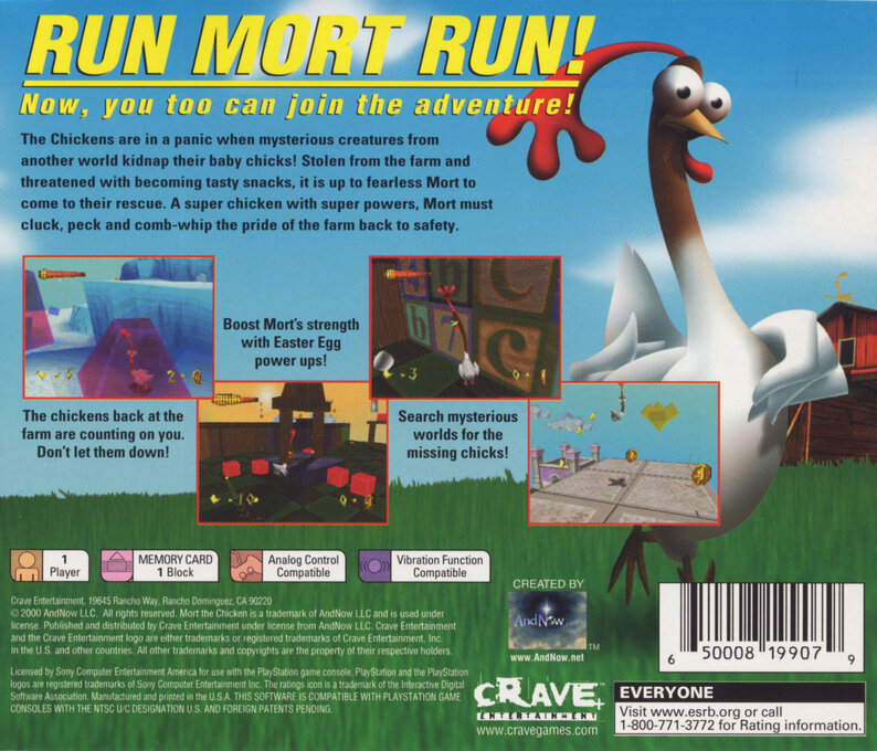 Mort The Chicken — box-2D-back (US)