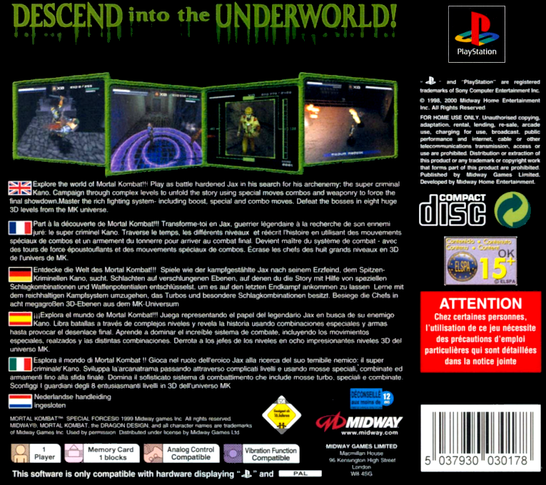 Mortal Kombat Special Forces — box-2D-back (EU)