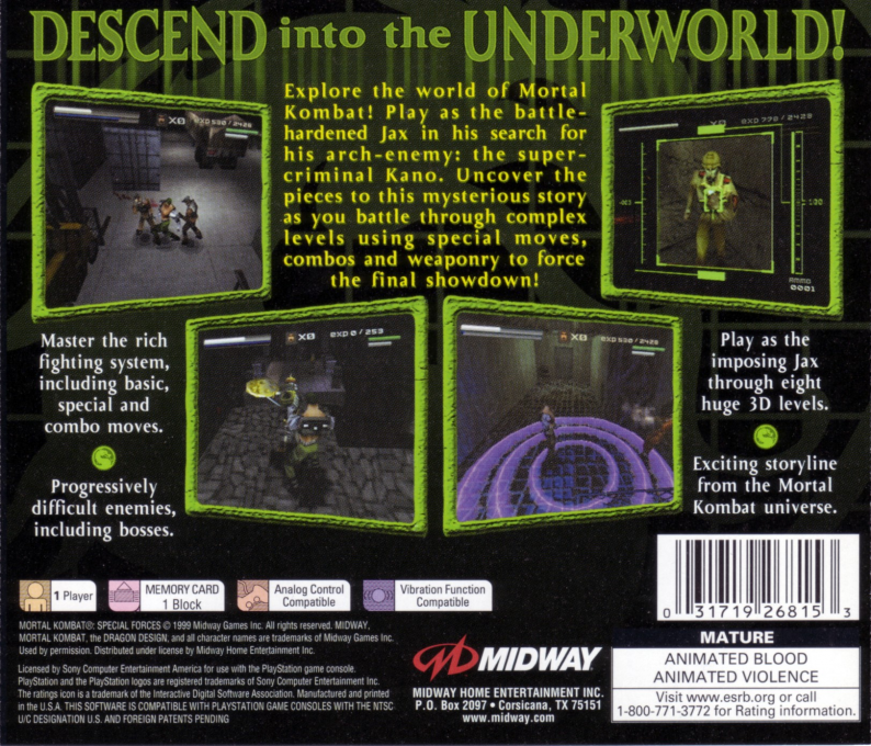 Mortal Kombat Special Forces — box-2D-back (US)