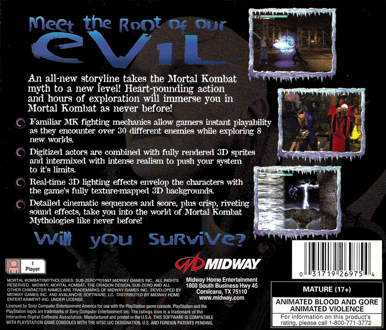 Mortal Kombat Mythologies Sub-zero — box-2D-back (US)