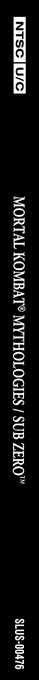 Mortal Kombat Mythologies Sub-zero — box-2D-side (US)