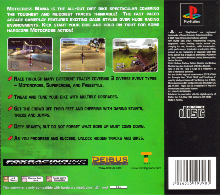 Motocross Mania — box-2D-back (EU)