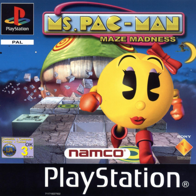 Ms. Pac-man - Maze Madness — box-2D (EU)