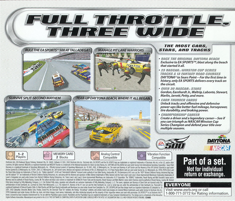 Nascar Thunder 2002 — box-2D-back (US)