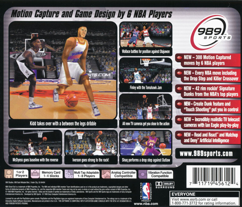 Nba Shootout 2000 — box-2D-back (US)