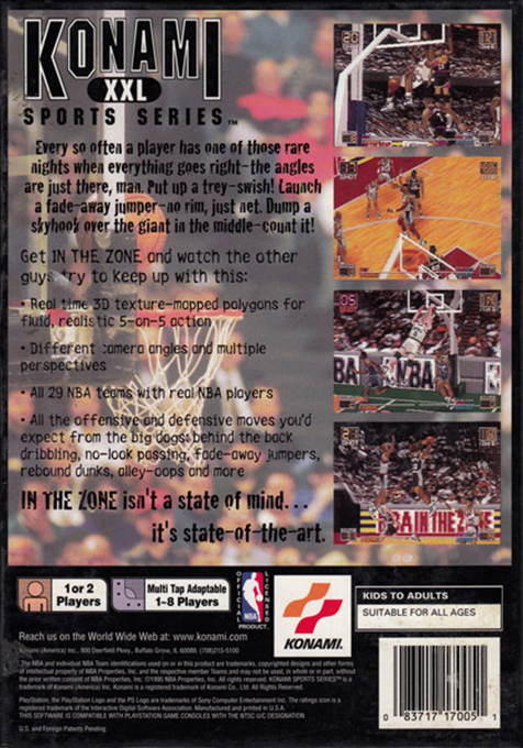 Nba In The Zone — box-2D-back (AME)
