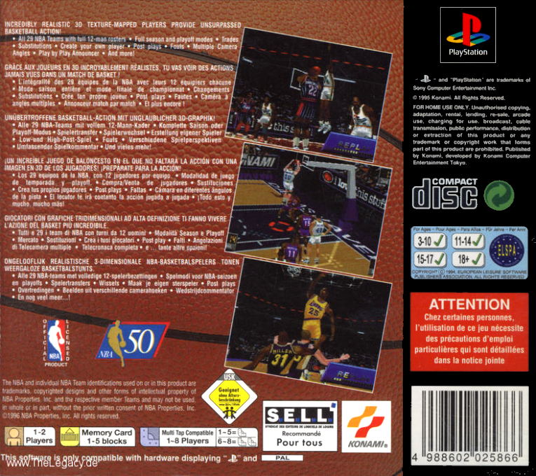 Nba In The Zone 2 — box-2D-back (EU)