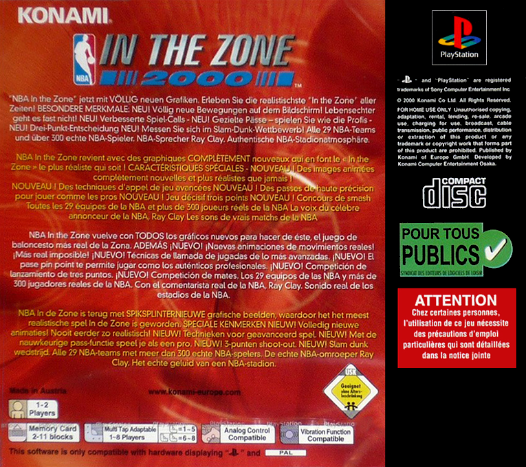Nba In The Zone 2000 — box-2D-back (EU)