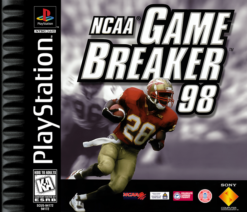 NCAA Gamebreaker 98 box art