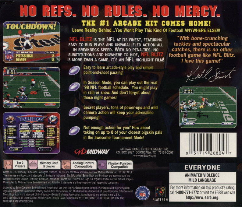 Nfl Blitz — box-2D-back (US)