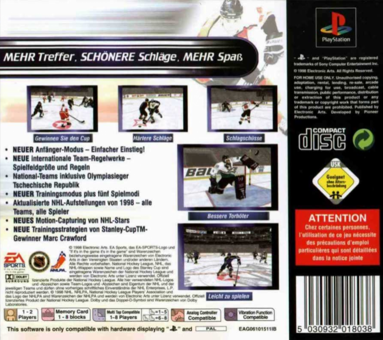 Nhl 99 — box-2D-back (DE)