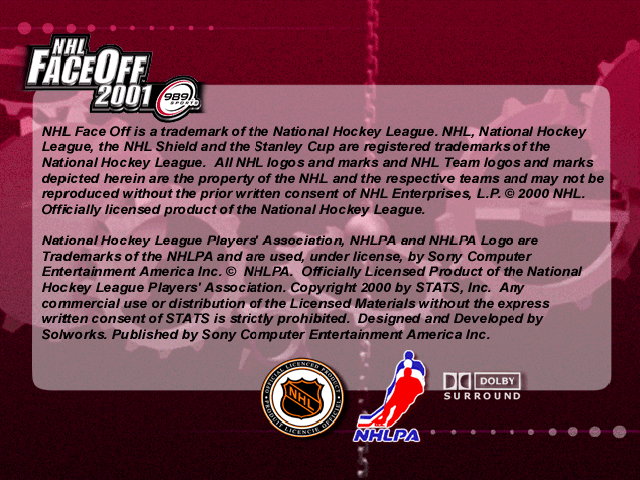 Nhl Faceoff 2001 — sstitle (US)