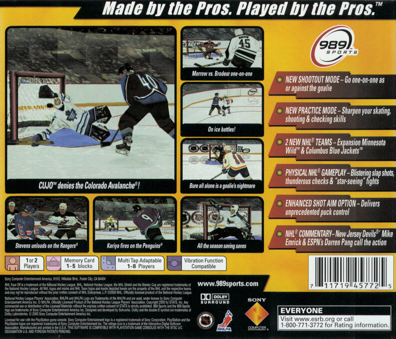 Nhl Faceoff 2001 — box-2D-back (US)