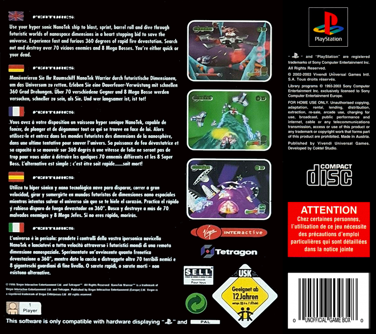 Nanotek Warrior — box-2D-back (EU)