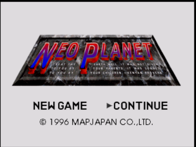 Neo Planet — sstitle (JP)