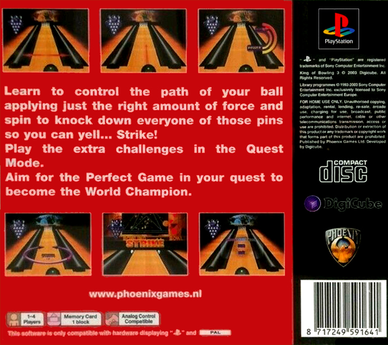 King Of Bowling 3 — box-2D-back (EU)
