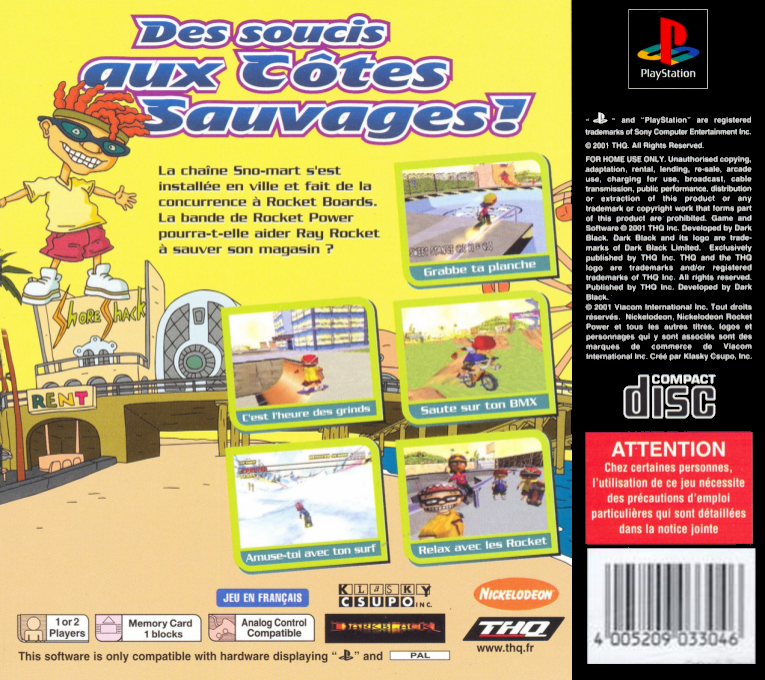 Rocket Power - Team Rocket Rescue — box-2D-back (FR)