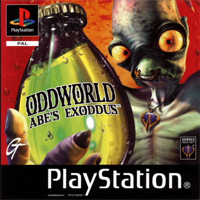 Oddworld - Abe's Exoddus — box-2D (EU)