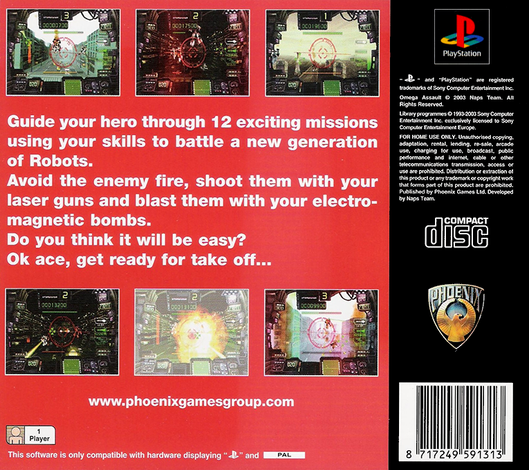 Omega Assault — box-2D-back (EU)