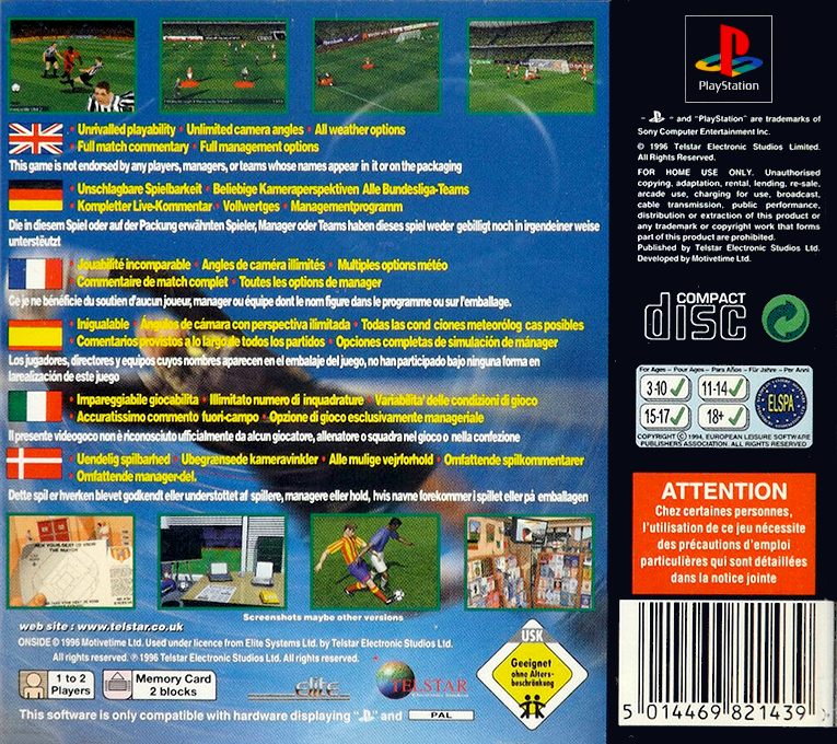 Onside Complete Soccer — box-2D-back (EU)
