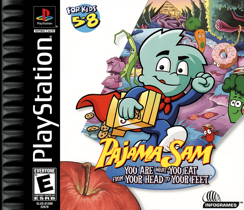 Pajama Sam - You Are What You Eat From Your Head To Your Feet box art