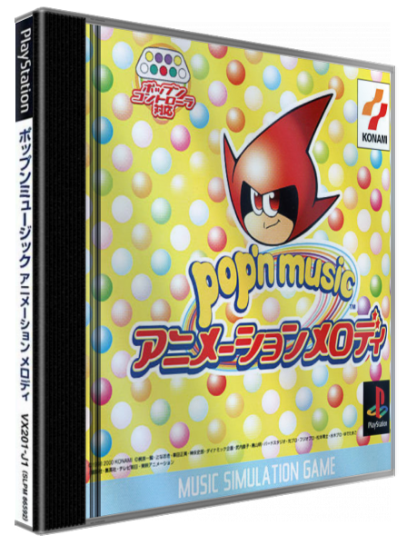 Pop'n Music - Animation Melody — box-3D (JP)