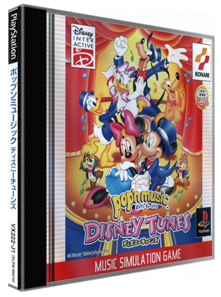 Pop'n Music - Disney Tunes — box-3D (JP)