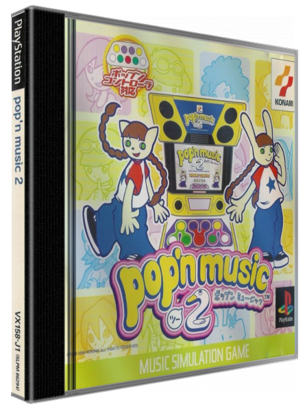 Pop'n Music 2 — box-3D (JP)