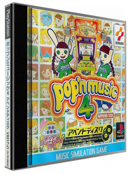 Pop'n Music 4 - Append Disc — box-3D (JP)