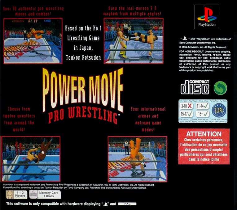 Power Move Pro Wrestling — box-2D-back (EU)