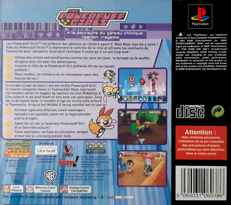 Powerpuff Girls, The - Chemical X-traction — box-2D-back (FR)