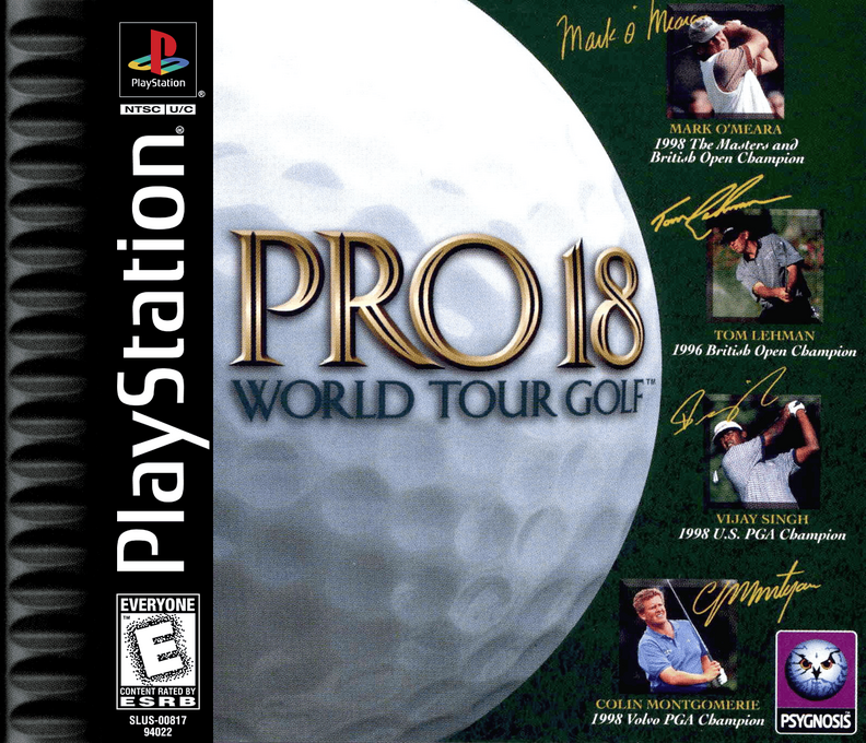 Pro 18 World Tour Golf box art