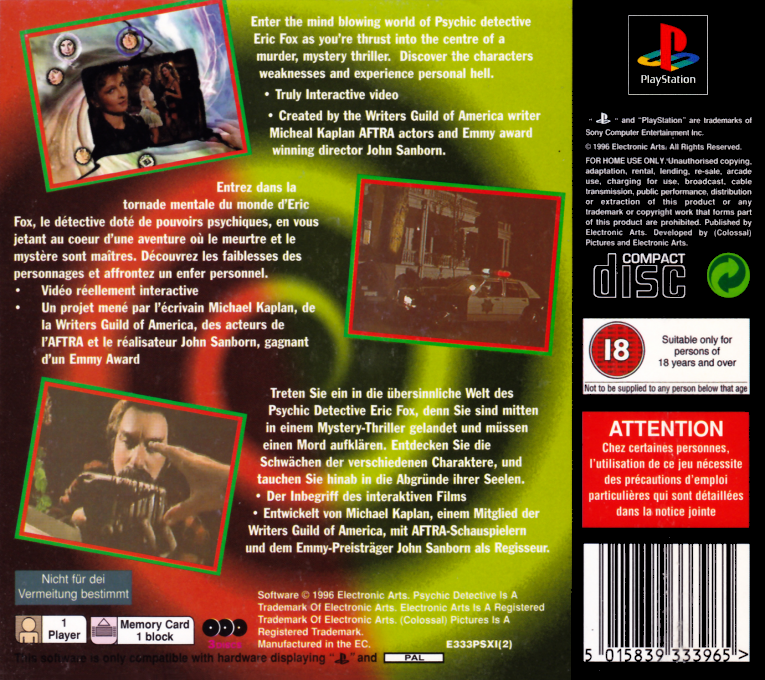 Psychic Detective — box-2D-back (EU)