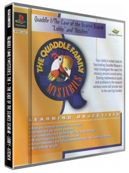 Lightspan - The Quaddle Family Mysteries 1 - The case of the Scarce Scarab - Lobby - Kitchen — box-3D (US)