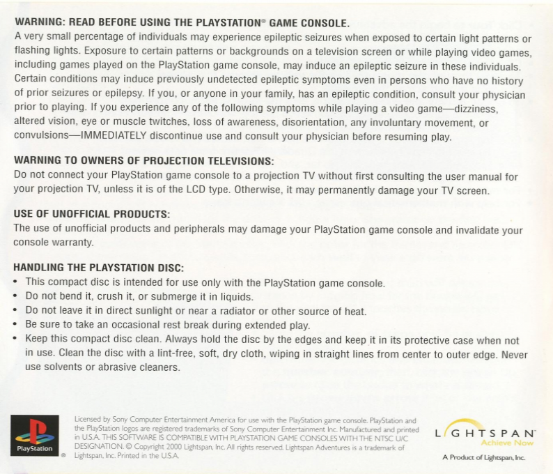 Lightspan - The Quaddle Family Mysteries 2 - The case of the Scarce Scarab - Garden — box-2D-back (US)