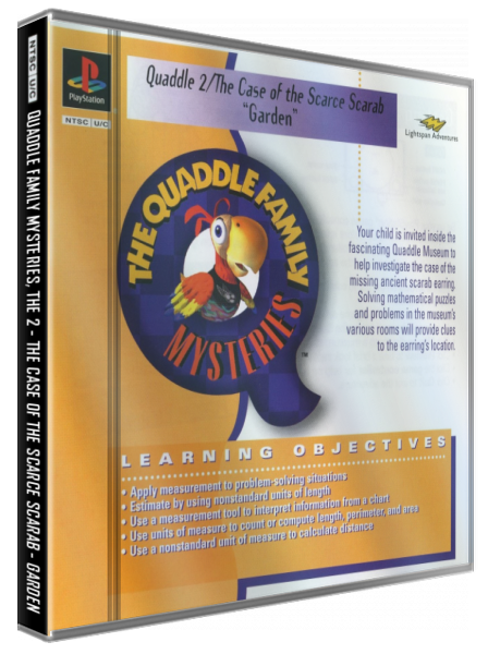 Lightspan - The Quaddle Family Mysteries 2 - The case of the Scarce Scarab - Garden — box-3D (US)