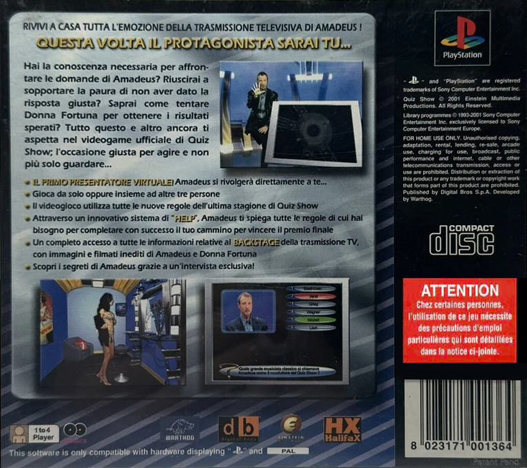 Quiz Show — box-2D-back (IT)