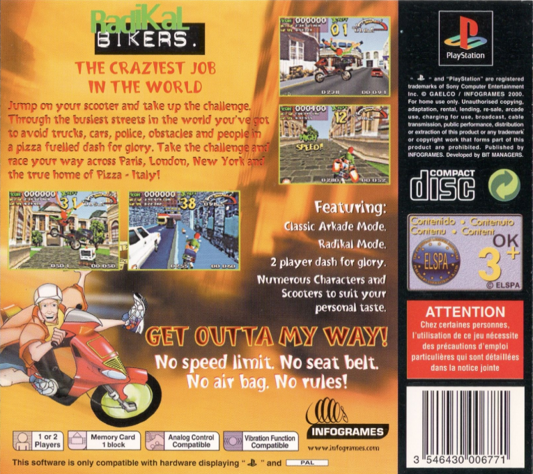 Radikal Bikers — box-2D-back (EU)