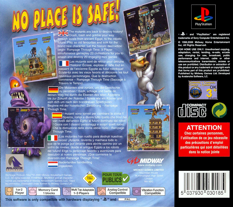 Rampage Through Time — box-2D-back (EU)