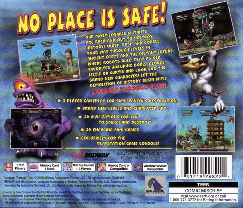 Rampage Through Time — box-2D-back (US)