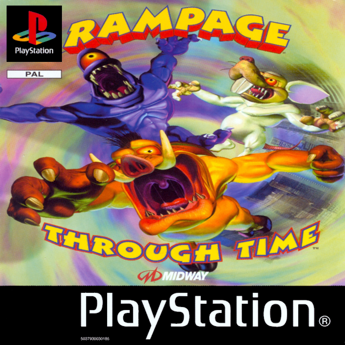 Rampage Through Time — box-2D (EU)