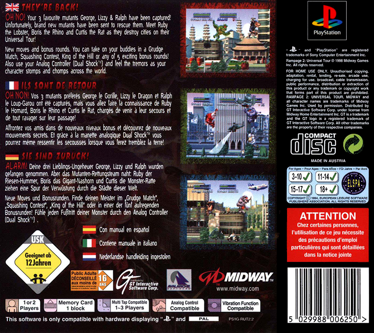 Rampage 2 - Universal Tour — box-2D-back (EU)