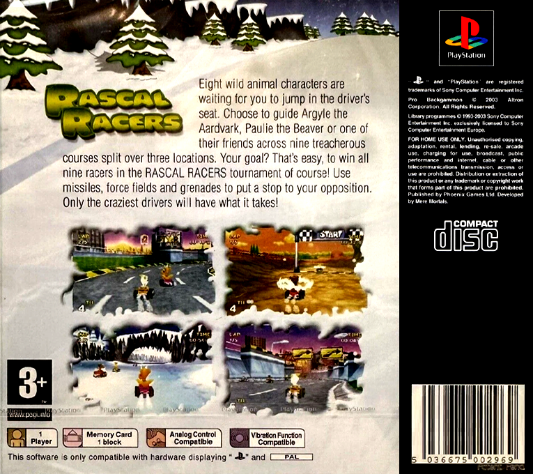 Rascal Racers — box-2D-back (EU)