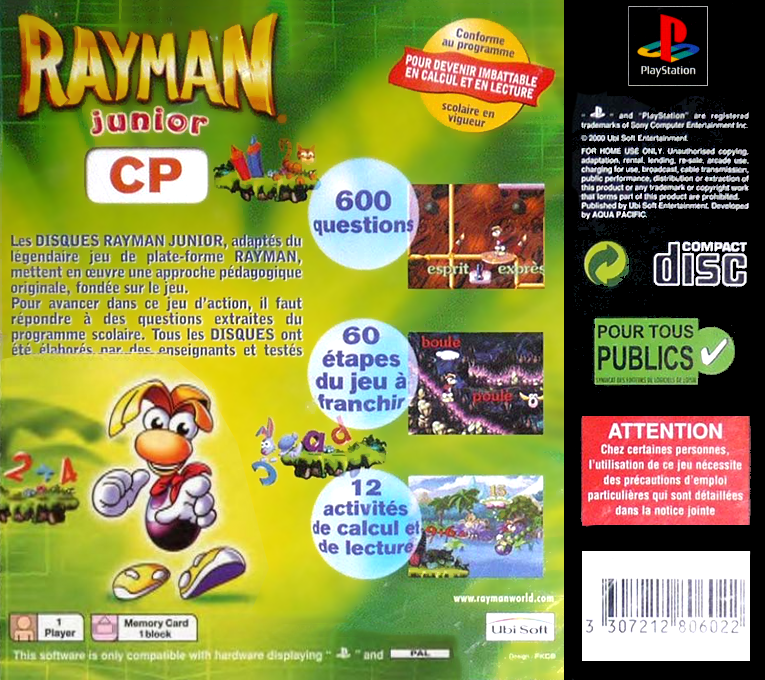 Rayman Brain Games — box-2D-back (FR)
