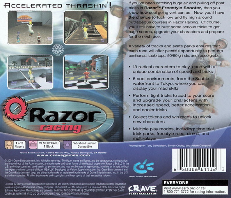 Scooter Racing — box-2D-back (US)