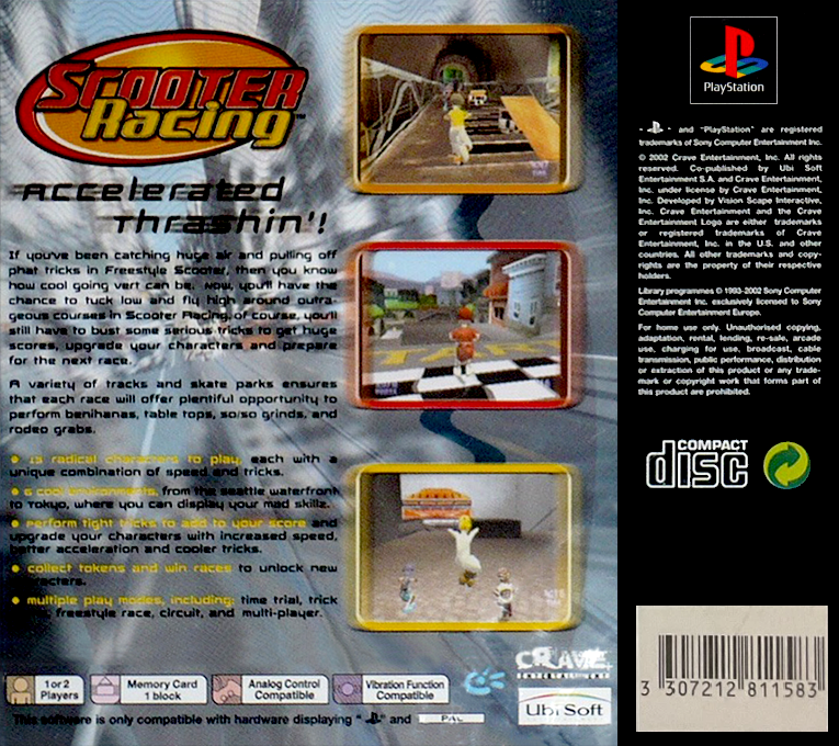 Scooter Racing — box-2D-back (EU)