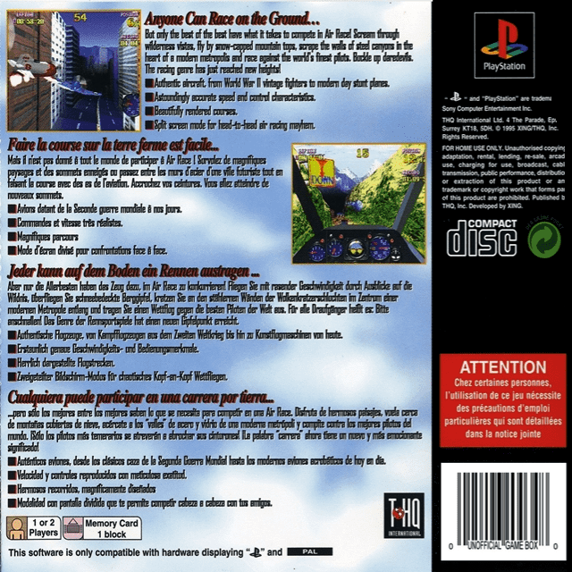 Bravo Air Race — box-2D-back (EU)