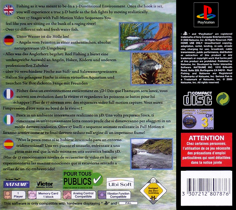 Reel Fishing 2 — box-2D-back (EU)